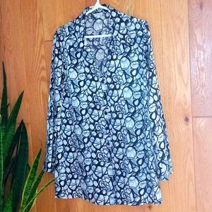 Button-up Tunic Blouse